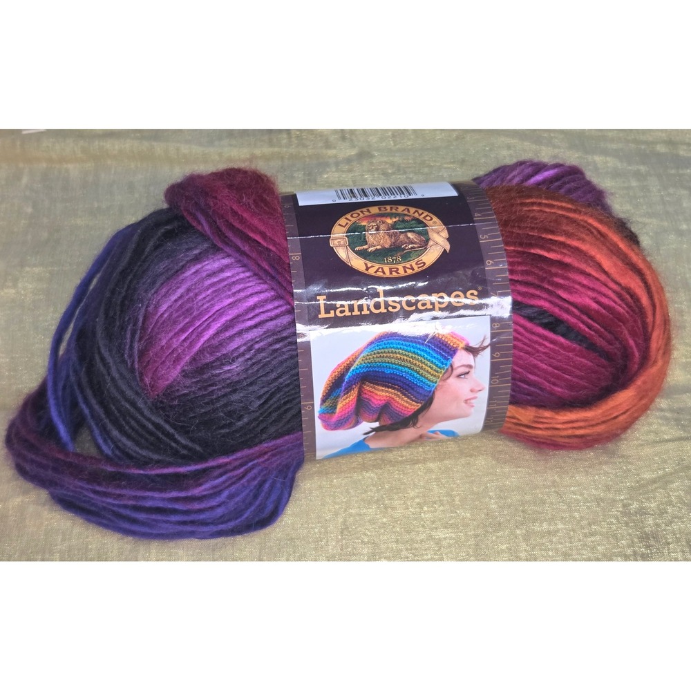 Lion Brand Landscapes Yarn Volcano Colorway #212 - Dye Lot 616254 Worsted Skein